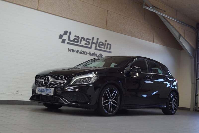 Sort Brugt 2018 Mercedes A200 AMG line Hatchback | 179.800 kr. - Billede 1/4