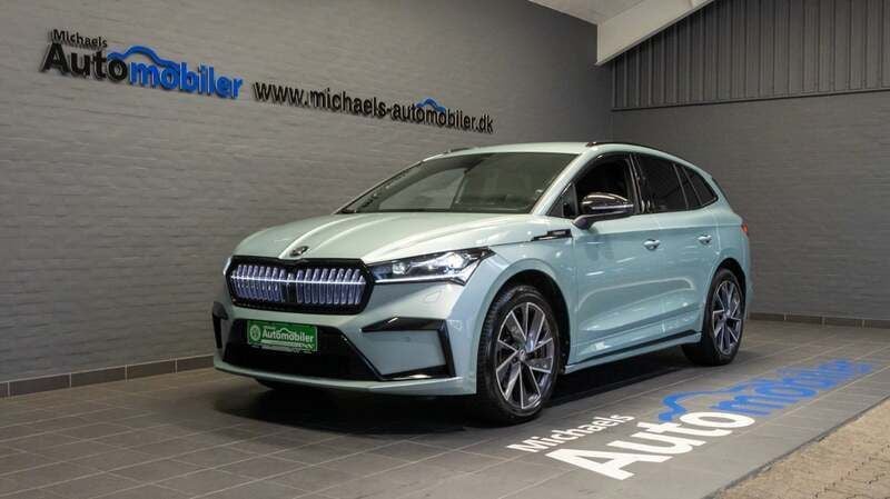 Sølvmetal Brugt 2022 Skoda Enyaq iV SportLine SUV | 329.900 kr. (Fair pris) - Billede 1/4