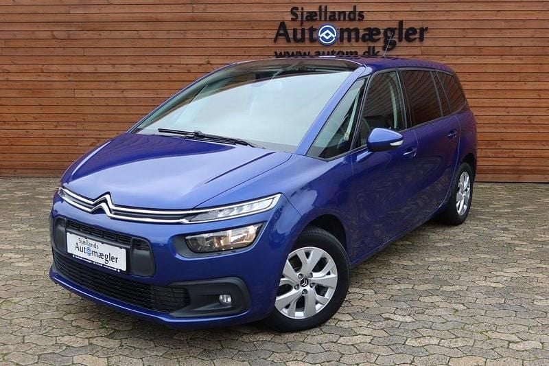 Blå Brugt 2017 Citroën Grand C4 Picasso PureTech MPV | 100.000 kr. (Super pris) - Billede 1/4