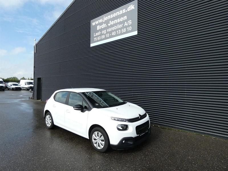 Hvid Brugt 2017 Citroën C3 Feel Hatchback | 49.800 kr. (Super pris) - Billede 1/4
