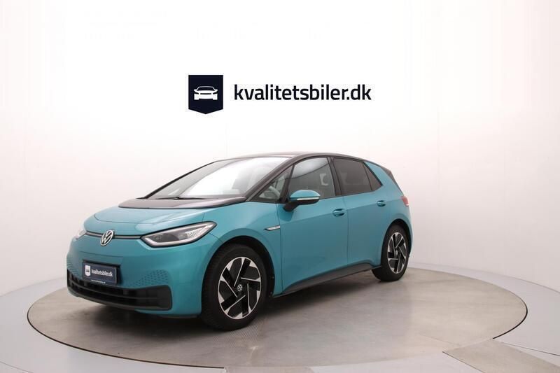 Turkisblåmetal Brugt 2021 VW ID.3 Pro Performance Hatchback | 169.900 kr. (God pris) - Billede 1/4