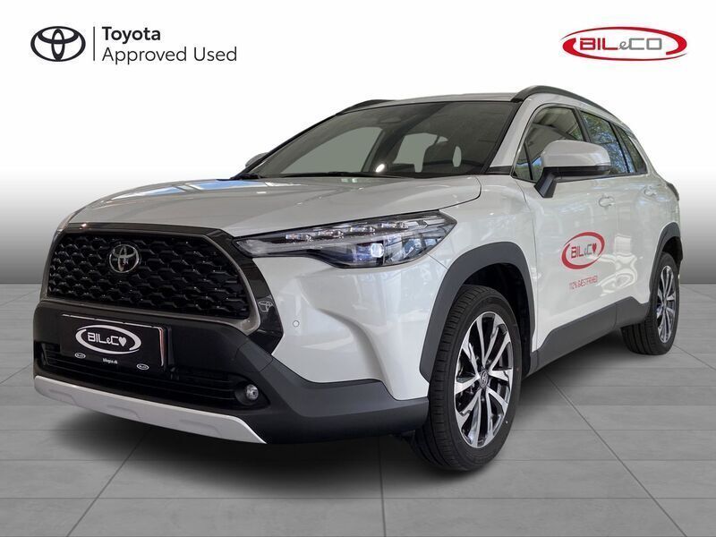 Platinum pearl white Brugt 2024 Toyota Corolla Cross Comfort SUV | 403.900 kr. - Billede 1/4