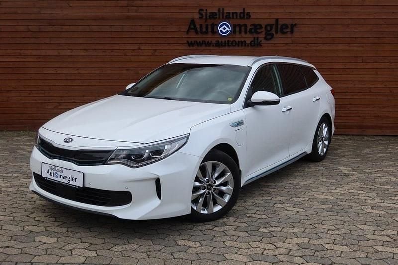 Hvid Brugt 2018 Kia Optima Hybrid Sedan | 135.000 kr. - Billede 1/4