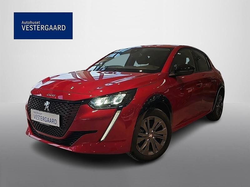 Brugt Peugeot e-208 Allure 100 kW (136 HK) 2023 Rød Hatchback