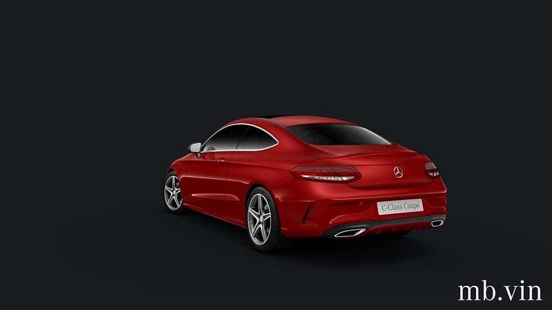 Brugt Mercedes C220 AMG line 170 HK (125 kW) 2016 Rødmetal Coupe