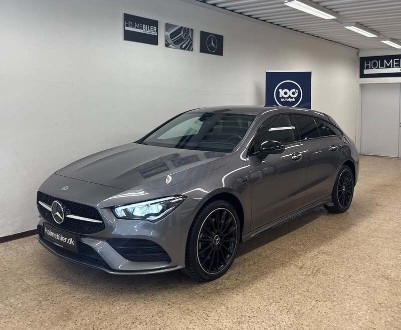Gråmetal Brugt 2020 Mercedes CLA250 Shooting Brake AMG line Stationcar | 319.800 kr. (Fair pris) - Billede 1/4