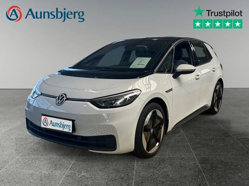 Hvid metal Brugt 2022 VW ID.3 Pro Hatchback | 187.500 kr. (God pris) - Billede 1/4