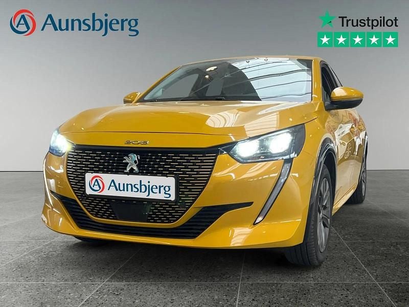 Gul Brugt 2021 Peugeot e-208 Allure Hatchback | 129.500 kr. (Fair pris) - Billede 1/4