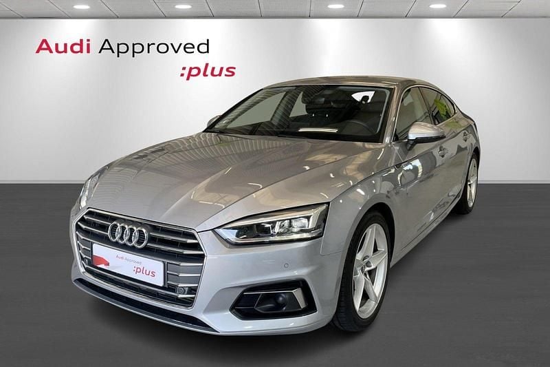 Sølvmetal Brugt 2019 Audi A5 Sportback Sport Hatchback | 329.900 kr. (Fair pris) - Billede 1/4