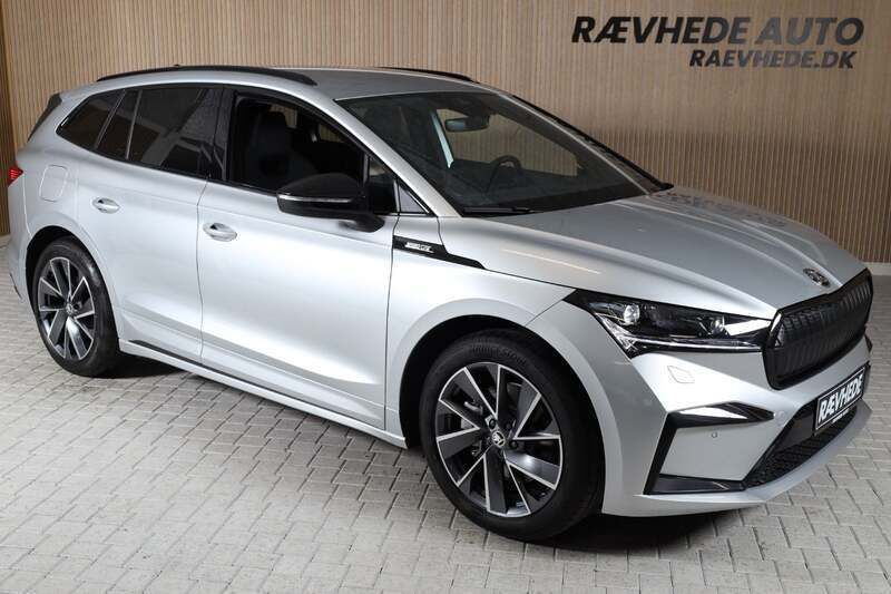 Sølvmetal Ny 2025 Skoda Enyaq iV SportLine SUV | 409.900 kr. (Fair pris) - Billede 1/4