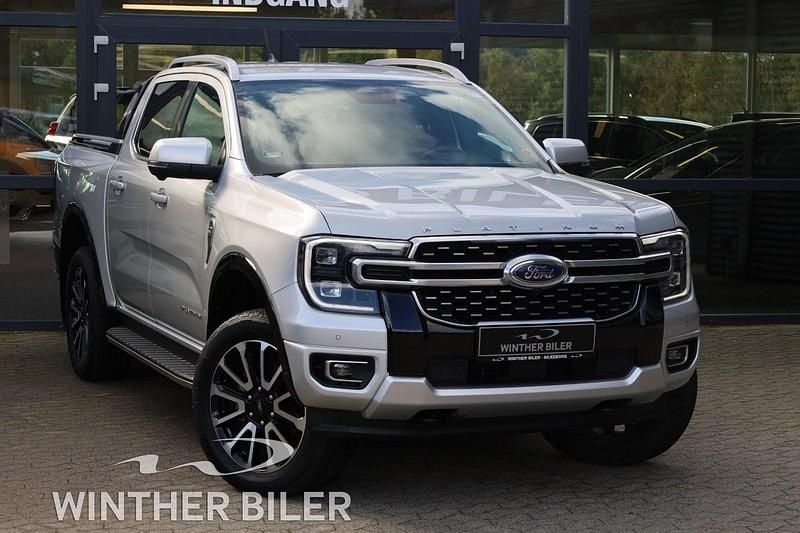 Sortmetal Brugt 2023 Ford Ranger Platinum Afhentning | 399.900 kr. - Billede 1/4