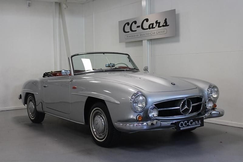 Sølv Brugt 1960 Mercedes 190 Cabriolet | 795.000 kr. - Billede 1/4