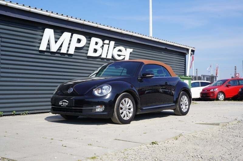 Sort Brugt 2016 VW Beetle Life Cabriolet | 179.900 kr. (God pris) - Billede 1/4
