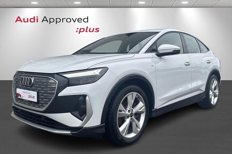 Hvidmetal Brugt 2024 Audi Q4 Sportback e-tron Design SUV | 389.900 kr. - Billede 1/4