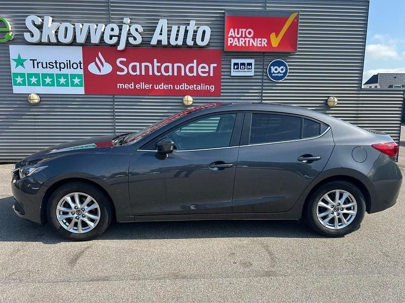 Gråmetal Brugt 2015 Mazda 3 Vision Sedan | 109.900 kr. (Fair pris) - Billede 1/4