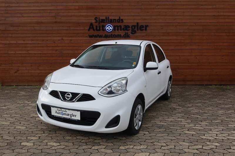Hvid Brugt 2016 Nissan Micra Visia Hatchback | 50.000 kr. (Fair pris) - Billede 1/4