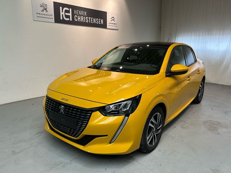 Gul faro Brugt 2020 Peugeot 208 Allure Sky Hatchback | 139.900 kr. (Fair pris) - Billede 1/4