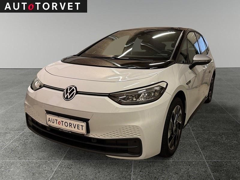 Hvid Brugt 2020 VW ID.3 Hatchback | 127.700 kr. (God pris) - Billede 1/4