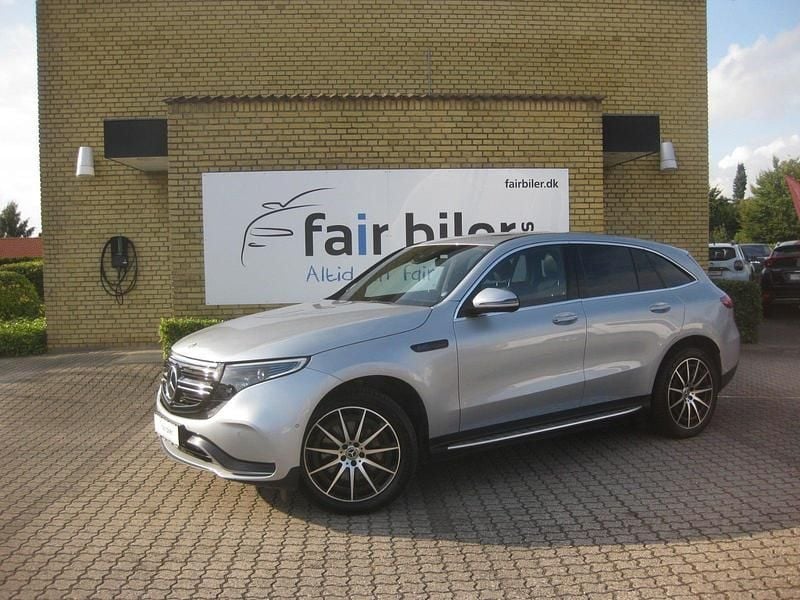Sølvmetal Brugt 2019 Mercedes EQC400 AMG line SUV | 314.900 kr. (Fair pris) - Billede 1/4