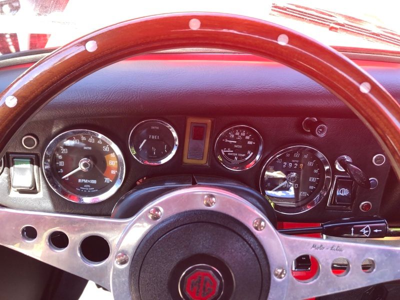 Brugt MG Midget 69 HK (50 kW) 1971 Rød Cabriolet