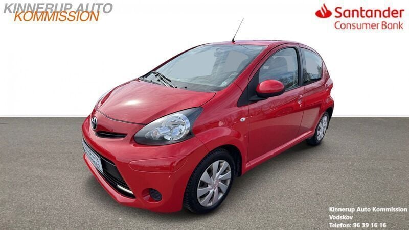 Rød Brugt 2012 Toyota Aygo T2 Hatchback | 24.900 kr. (God pris) - Billede 1/4