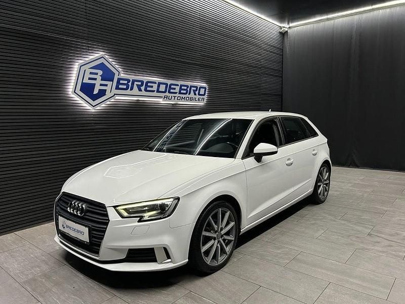 Hvid Brugt 2016 Audi A3 Sportback Sport Hatchback | 174.500 kr. (Fair pris) - Billede 1/4