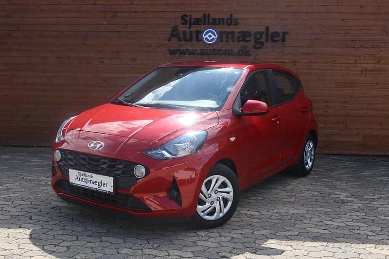 Rød Brugt 2021 Hyundai i10 Advanced Hatchback | 100.000 kr. (Fair pris) - Billede 1/4