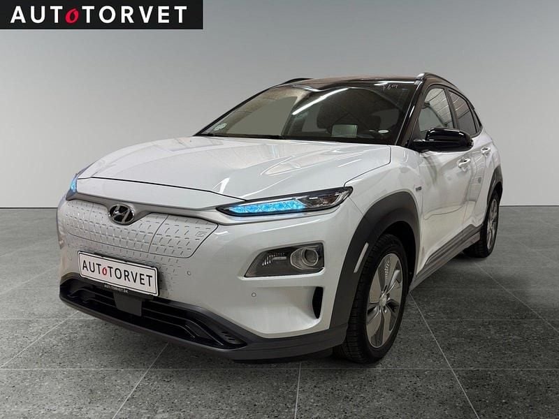 Hvid Brugt 2018 Hyundai Kona Premium SUV | 119.700 kr. (Fair pris) - Billede 1/4