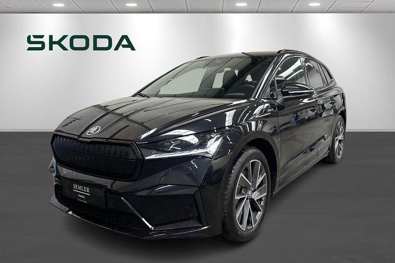 Sortmetal Brugt 2024 Skoda Enyaq iV SportLine SUV | 399.900 kr. - Billede 1/4