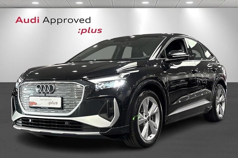 Sortmetal Brugt 2024 Audi Q4 Sportback e-tron Advanced SUV | 399.900 kr. (Lidt for dyr) - Billede 1/4