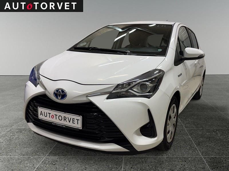 Brugt Toyota Yaris Hybrid H2 100 HK (73 kW) 2017 Hvid Hatchback