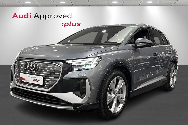 Blåmetal Brugt 2021 Audi Q4 e-tron S-Line SUV | 269.900 kr. (Fair pris) - Billede 1/4