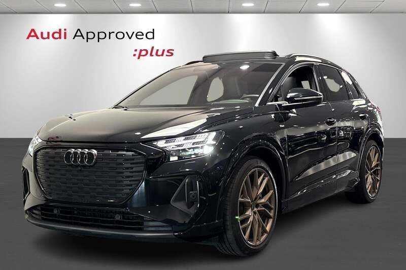 Sortmetal Brugt 2024 Audi Q4 e-tron S-Line SUV | 489.900 kr. (Dyr) - Billede 1/4