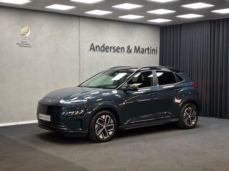 Tealblue Brugt 2021 Hyundai Kona Trend SUV | 164.700 kr. (Fair pris) - Billede 1/4
