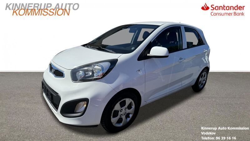 Hvid Brugt 2014 Kia Picanto Plus Hatchback | 24.900 kr. (God pris) - Billede 1/4