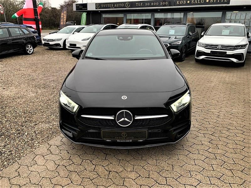 Brugt Mercedes A250 AMG line 218 HK (160 kW) 2020 Sort Hatchback