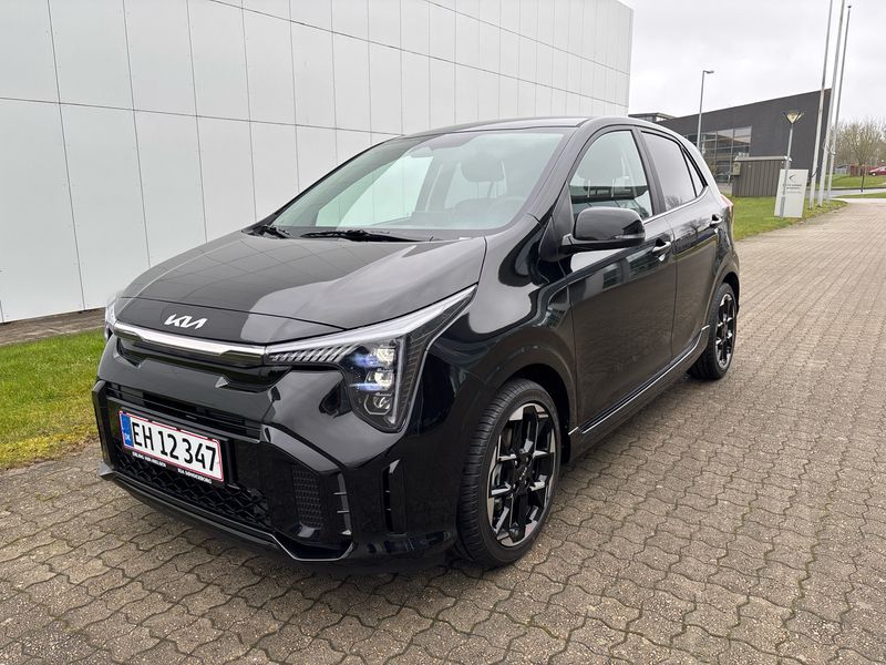 Aurora black pearl Ny 2025 Kia Picanto GT-Line Hatchback | 179.900 kr. (Fair pris) - Billede 1/4