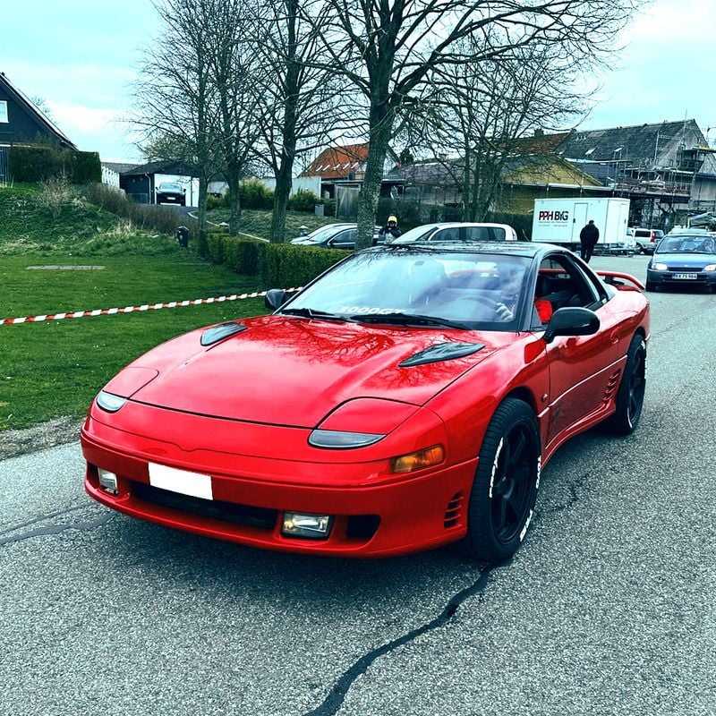 Rød Brugt 1993 Mitsubishi 3000 GT Coupe | 149.000 kr. - Billede 1/4