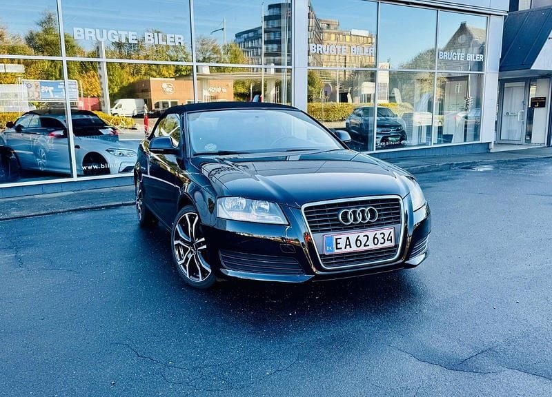Sort Brugt 2008 Audi A3 Cabriolet Ambition Cabriolet | 84.500 kr. (God pris) - Billede 1/4