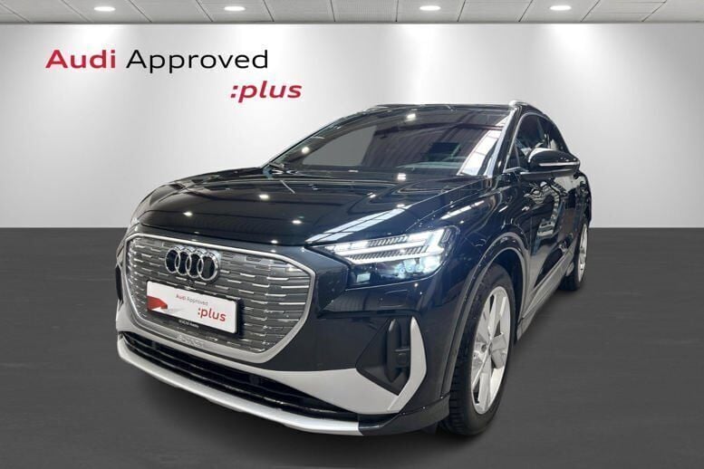 Sortmetal Brugt 2024 Audi Q4 e-tron S-Line SUV | 449.900 kr. (Dyr) - Billede 1/4