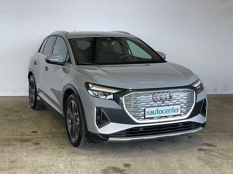 Grå Brugt 2022 Audi Q4 e-tron S-Line SUV | 244.500 kr. (Super pris) - Billede 1/4
