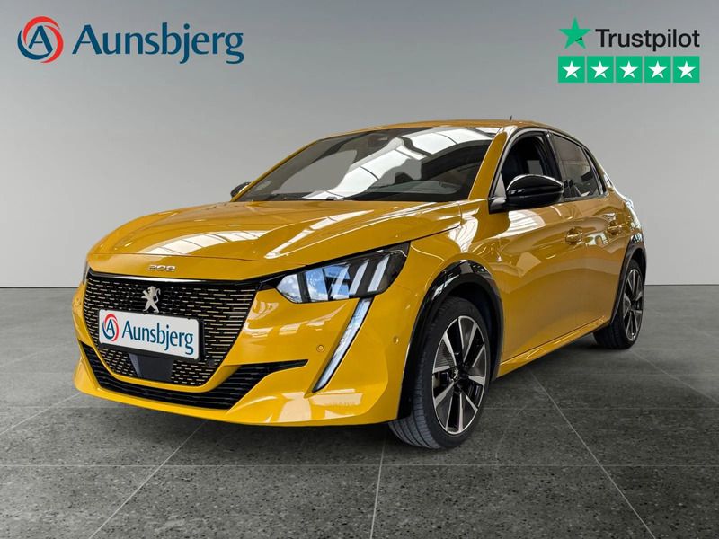 Gul Brugt 2022 Peugeot e-208 GTi Hatchback | 149.500 kr. (Fair pris) - Billede 1/4