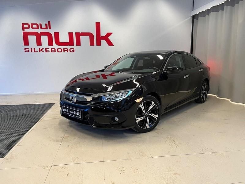 Sortmetal Brugt 2018 Honda Civic Elegance Sedan | 189.900 kr. (Fair pris) - Billede 1/4