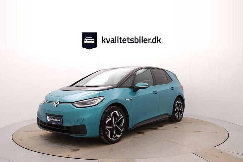 Brugt VW ID.3 Pro 106 kW (145 HK) 2021 Turkisblåmetal Hatchback