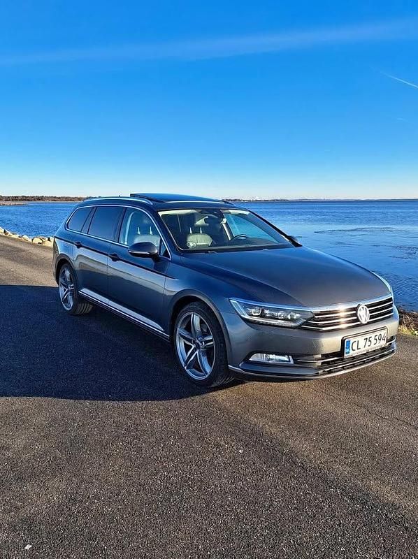Grå Brugt 2016 VW Passat Highline Stationcar | 124.900 kr. (God pris) - Billede 1/4