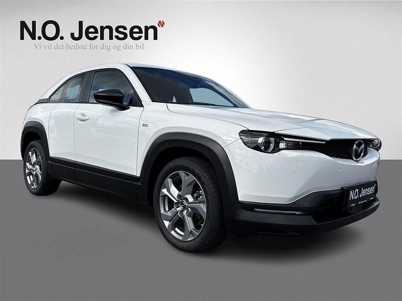 Farve ……………………………………………………………………. arctic white Brugt 2023 Mazda MX30 Exclusive-Line SUV | 119.900 kr. (Fair pris) - Billede 1/4