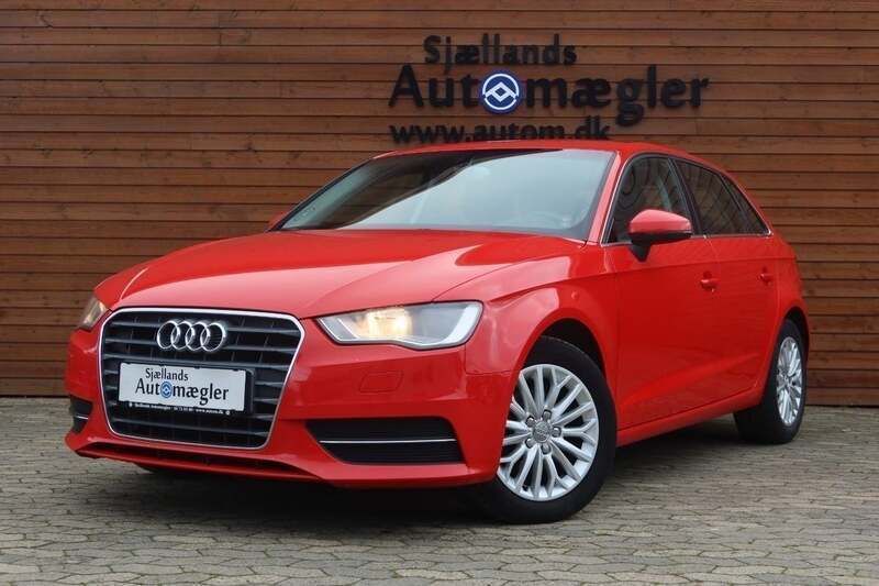 Rød Brugt 2014 Audi A3 Sportback Ambiente Hatchback | 120.000 kr. (God pris) - Billede 1/4