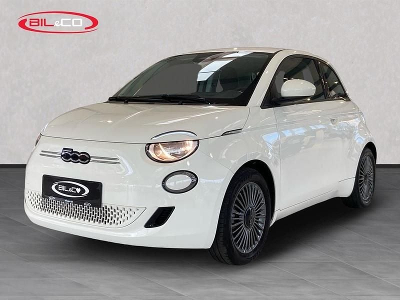Hvid Brugt 2022 Fiat 500e Icon Hatchback | 129.900 kr. (God pris) - Billede 1/4