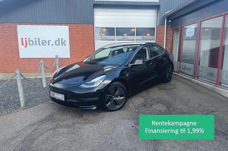 Sort Brugt 2019 Tesla Model 3 Long Range AWD Sedan | 119.800 kr. - Billede 1/4