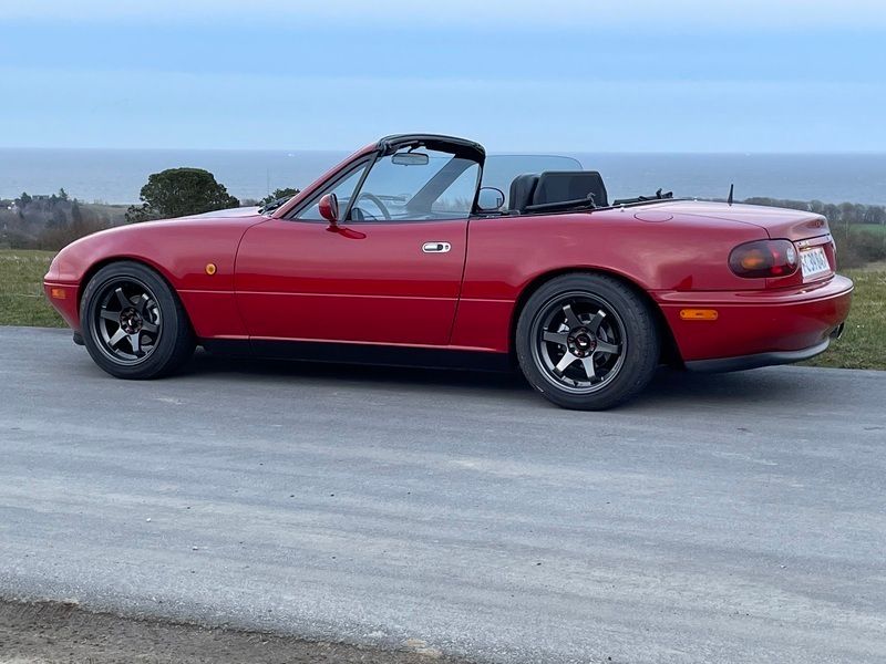Brugt Mazda MX5 116 HK (85 kW) 1992 Rød Cabriolet